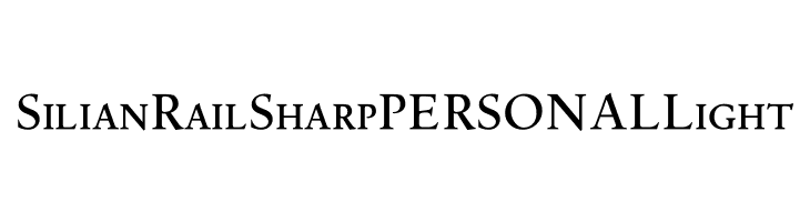 Silian Rail Sharp PERSONAL Light  Free Fonts Download
