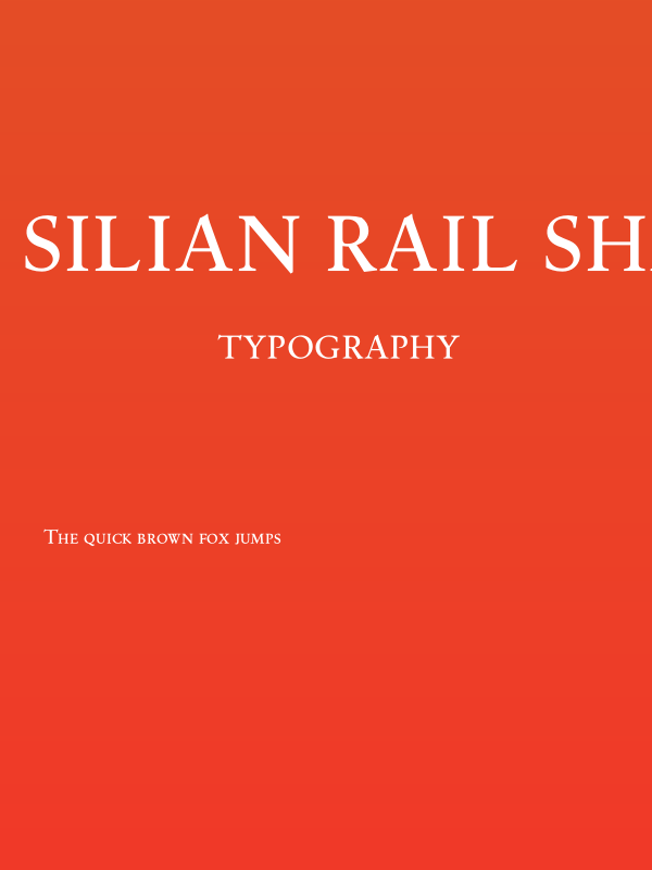 Silian Rail Sharp PERSONAL Light Poster