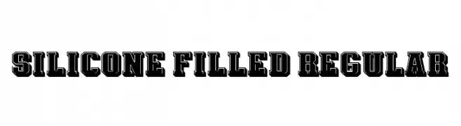 Silicone Filled Regular  Frei Schriftart Herunterladen
