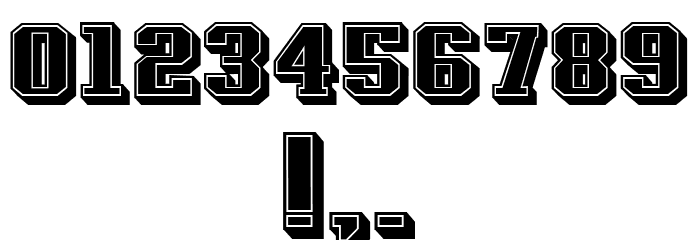 Silicone Filled Regular Font OTHER CHARS