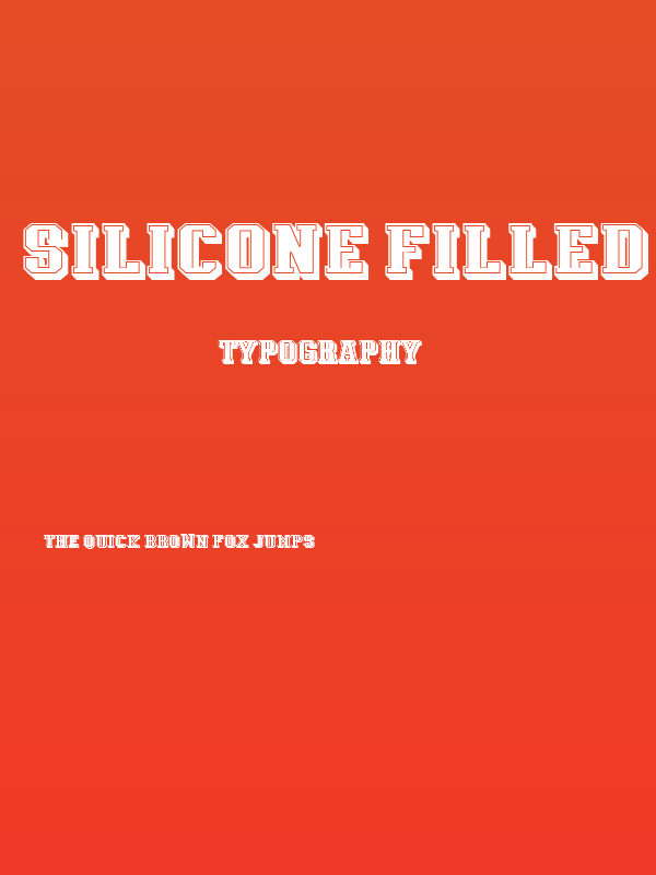 Silicone Filled Regular Poster