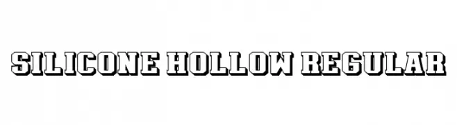 Silicone Hollow Regular  Descarca Fonturi Gratis