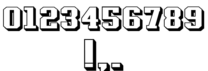 Silicone Hollow Regular Font OTHER CHARS