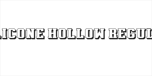 Silicone Hollow Regular Logo