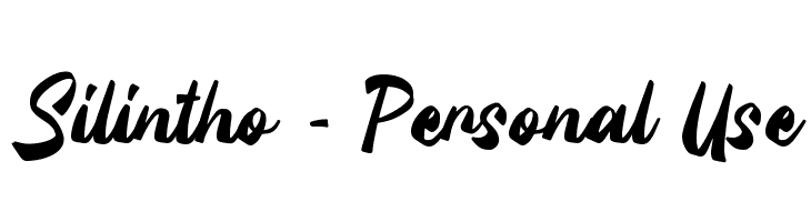Silintho - Personal Use  Frei Schriftart Herunterladen