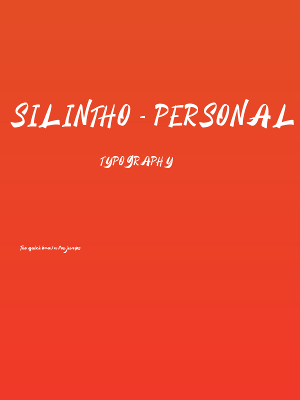 Silintho - Personal Use Poster