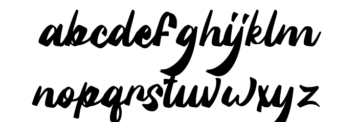 Silintho - Personal Use Font LOWERCASE