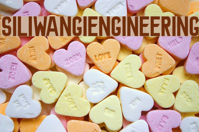SiliwangiEngineering Font examples