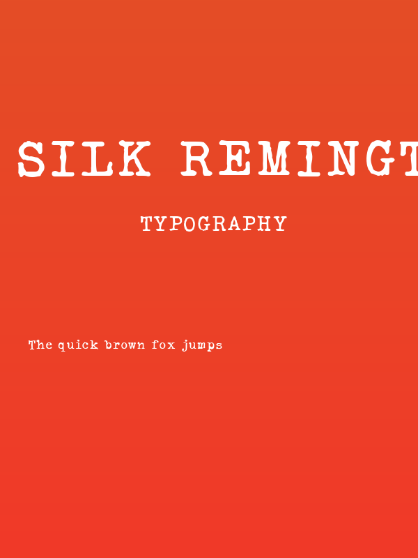Silk Remington-SBold Poster
