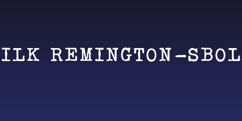 Silk Remington-SBold Social Header