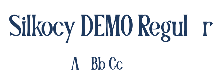 Silkocy DEMO Regular Font Preview