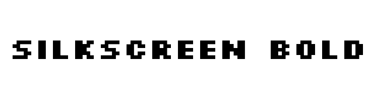 Silkscreen Bold  Frei Schriftart Herunterladen