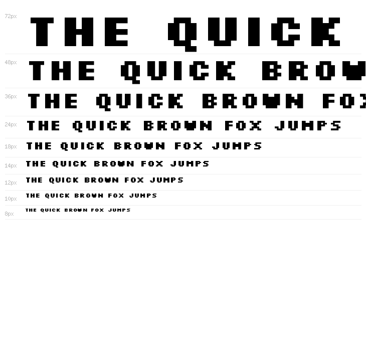 Silkscreen Bold Waterfall