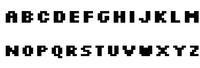 Silkscreen Bold Font LOWERCASE
