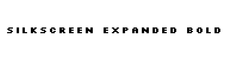 Silkscreen Expanded Bold لخطوط تنزيل
