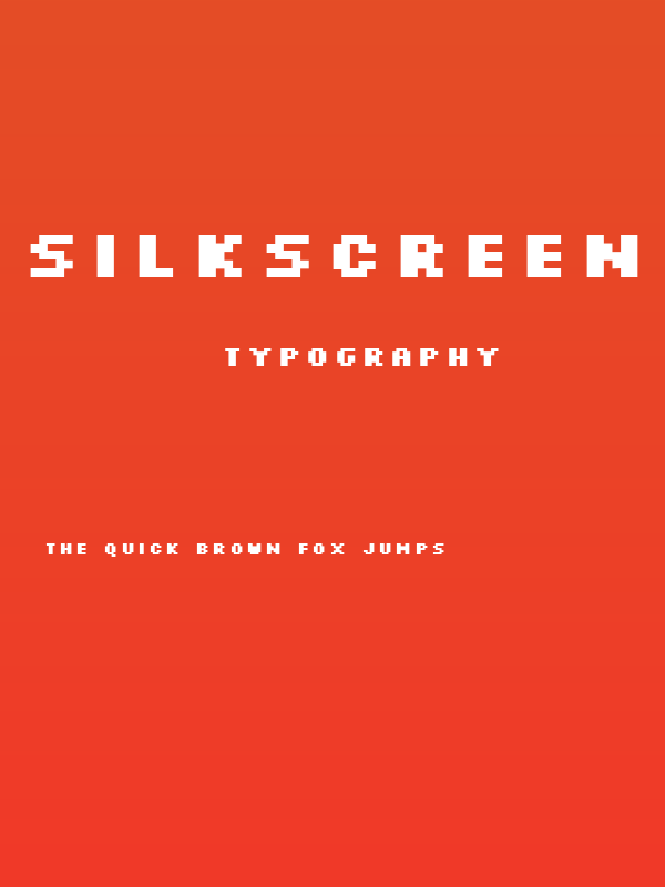 Silkscreen Expanded Bold Poster