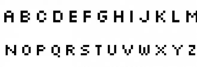 Silkscreen Expanded Schriftart Groß