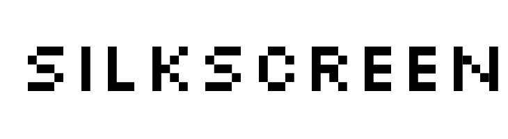 Silkscreen Font