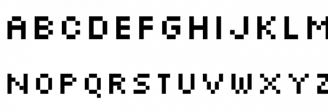 Silkscreen Schriftart Groß
