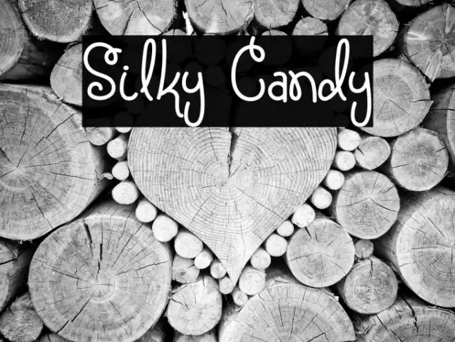 Silky Candy Font examples