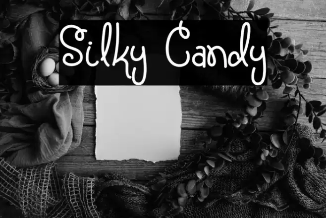 Silky Candy Font examples