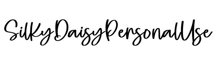 Silky Daisy Personal Use  Frei Schriftart Herunterladen