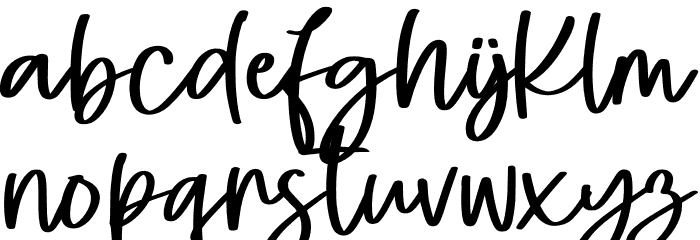 Silky Daisy Personal Use Font LOWERCASE