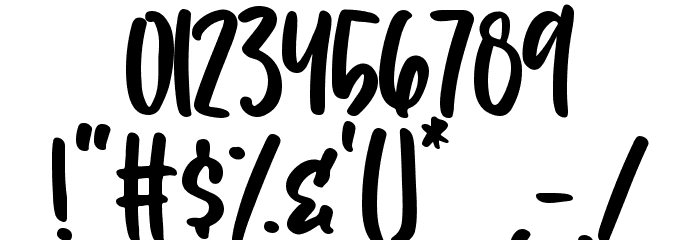 Silky Smoke Font OTHER CHARS