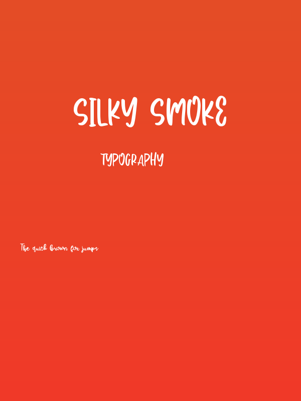 Silky Smoke Poster