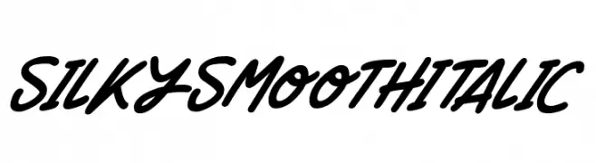 Silky Smooth Italic  Frei Schriftart Herunterladen