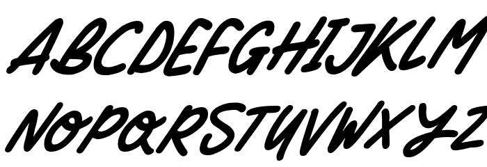 Silky Smooth Italic Font LOWERCASE