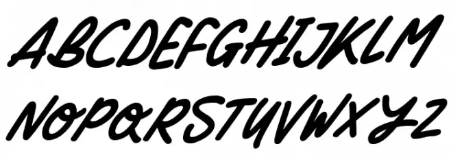Silky Smooth Italic Font Litere mari