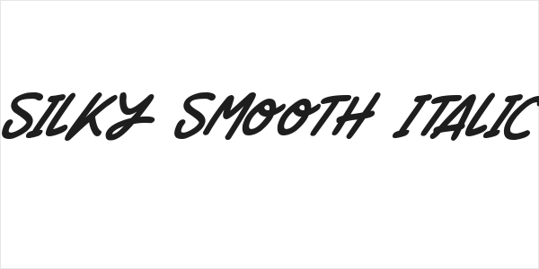 Silky Smooth Italic Logo