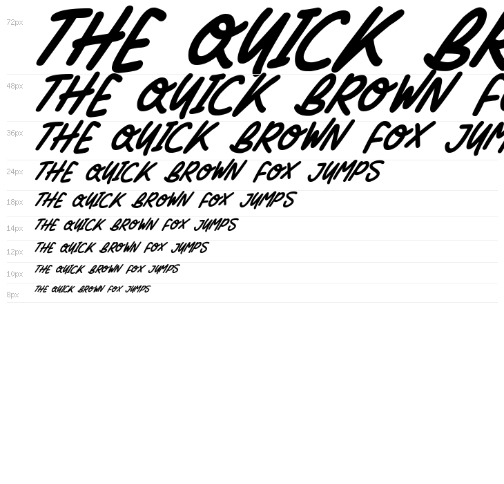 Silky Smooth Italic Waterfall