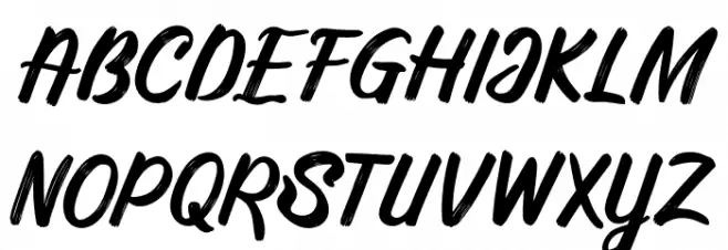 Silky&Milky-Regular Schriftart Groß