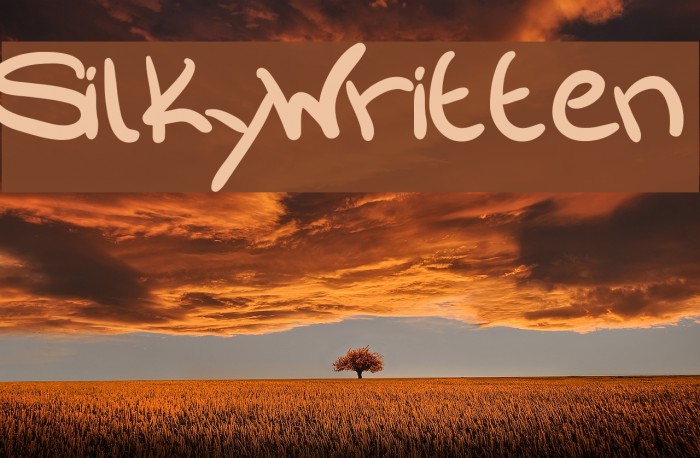 SilkyWritten Font examples