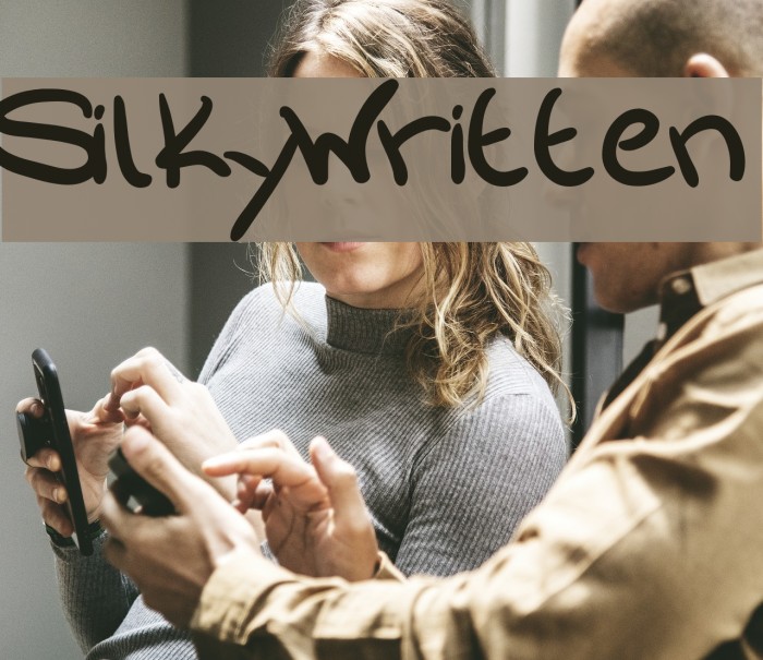 SilkyWritten Font examples