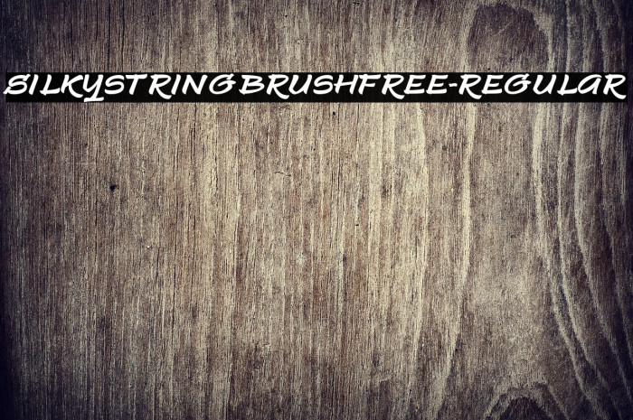 SilkystringBrushFREE-Regular Example 2