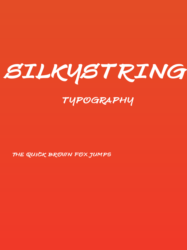 SilkystringBrushFREE-Regular Poster