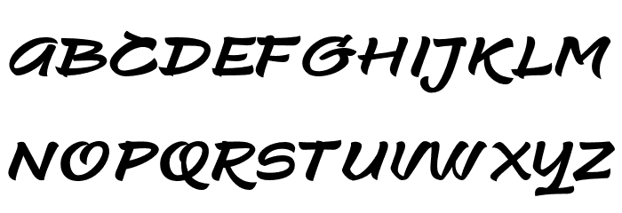 SilkystringBrushFREE-Regular Font LOWERCASE