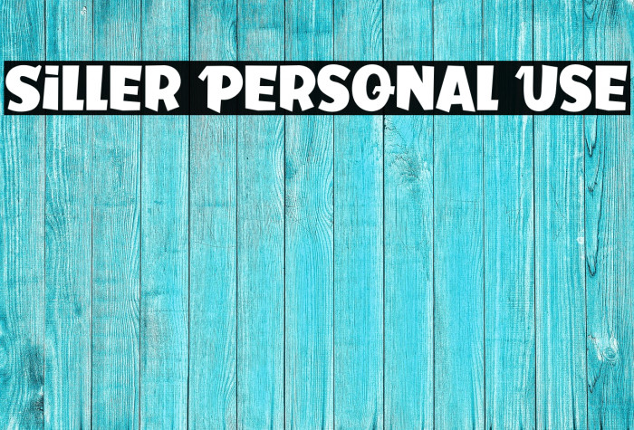 Siller Personal Use Example 3