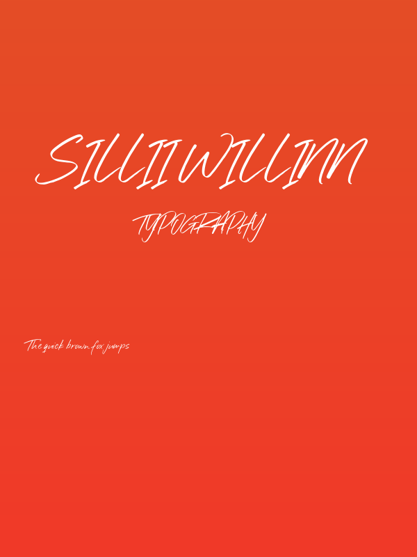 Sillii Willinn Poster