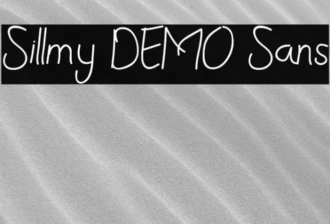 Sillmy DEMO Sans Font examples