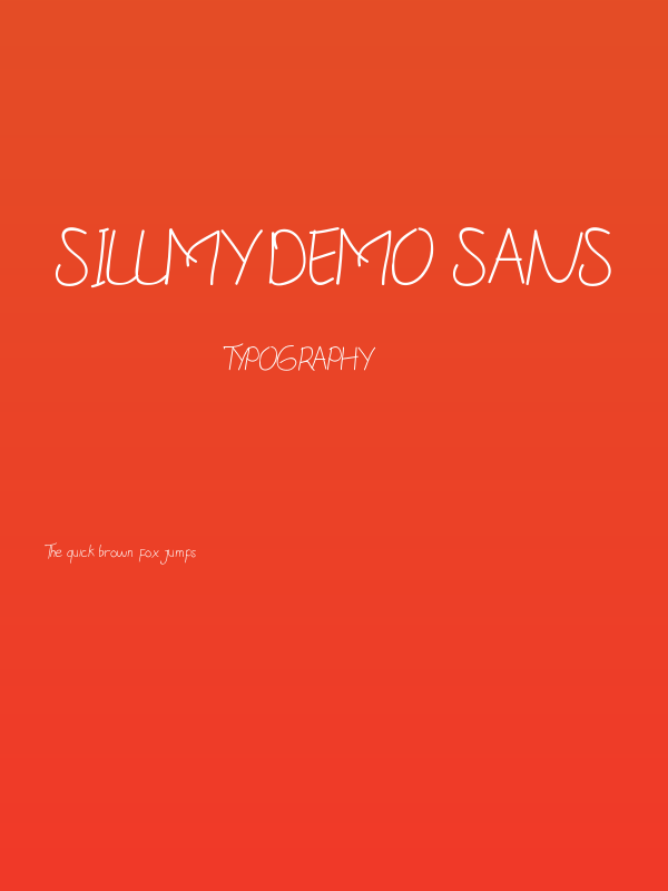 Sillmy DEMO Sans Poster