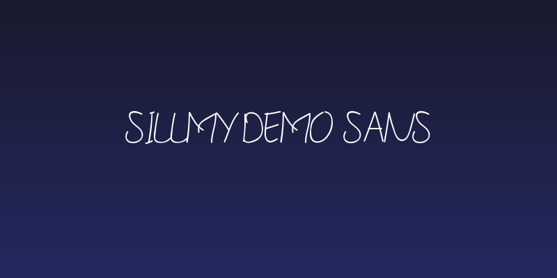 Sillmy DEMO Sans Social Header