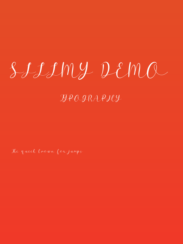 Sillmy DEMO Poster
