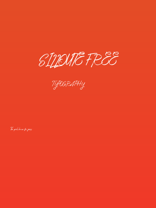 Silloute FREE Poster