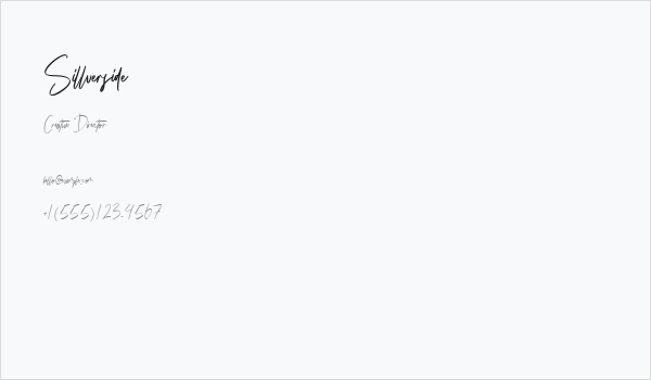 Sillverside Business Card