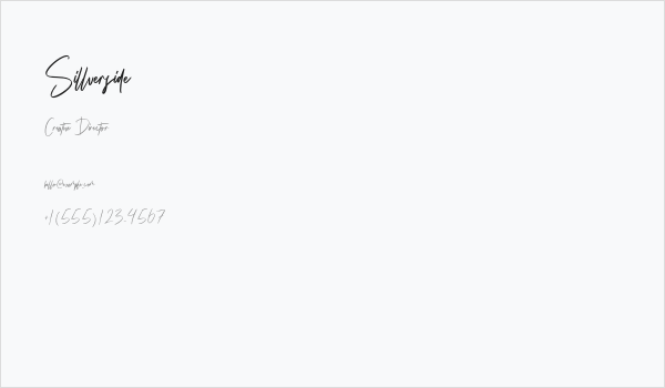 Sillverside Business Card