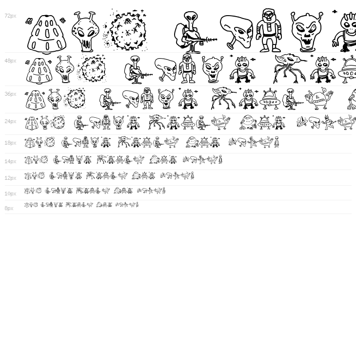 Silly Aliens Waterfall